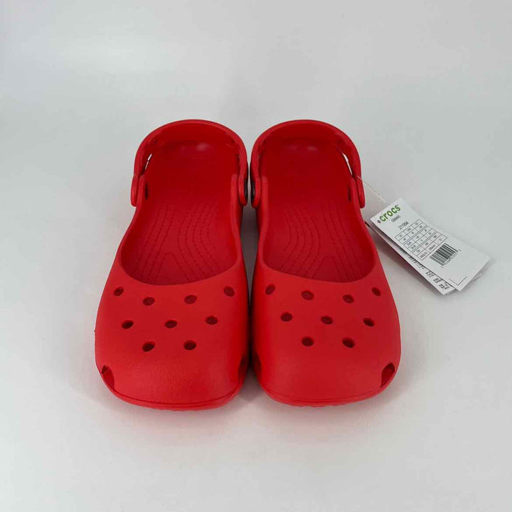 Shoe Size 8 Crocs Red Flats