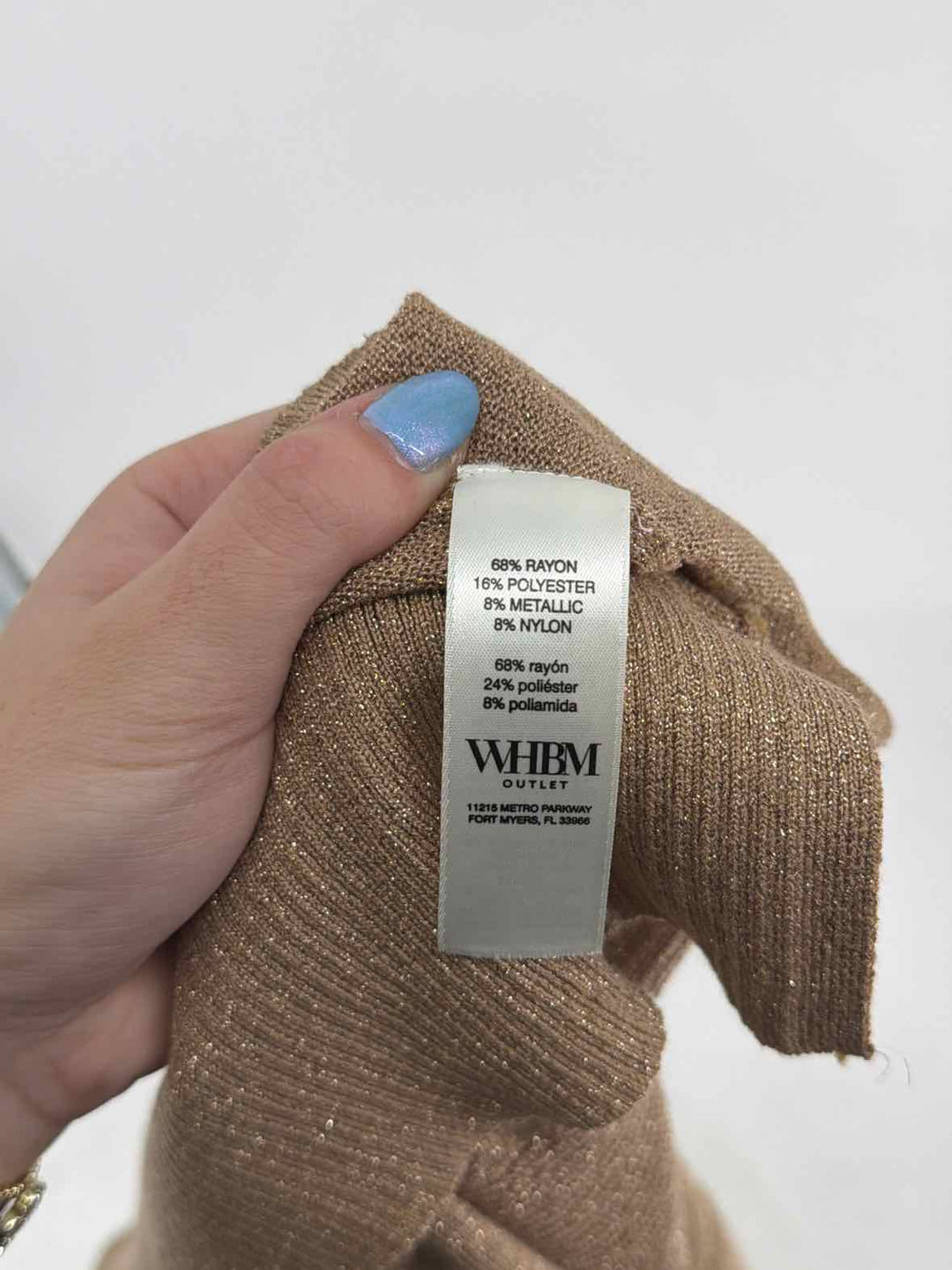 Size XL White House Black Market Gold Sweater