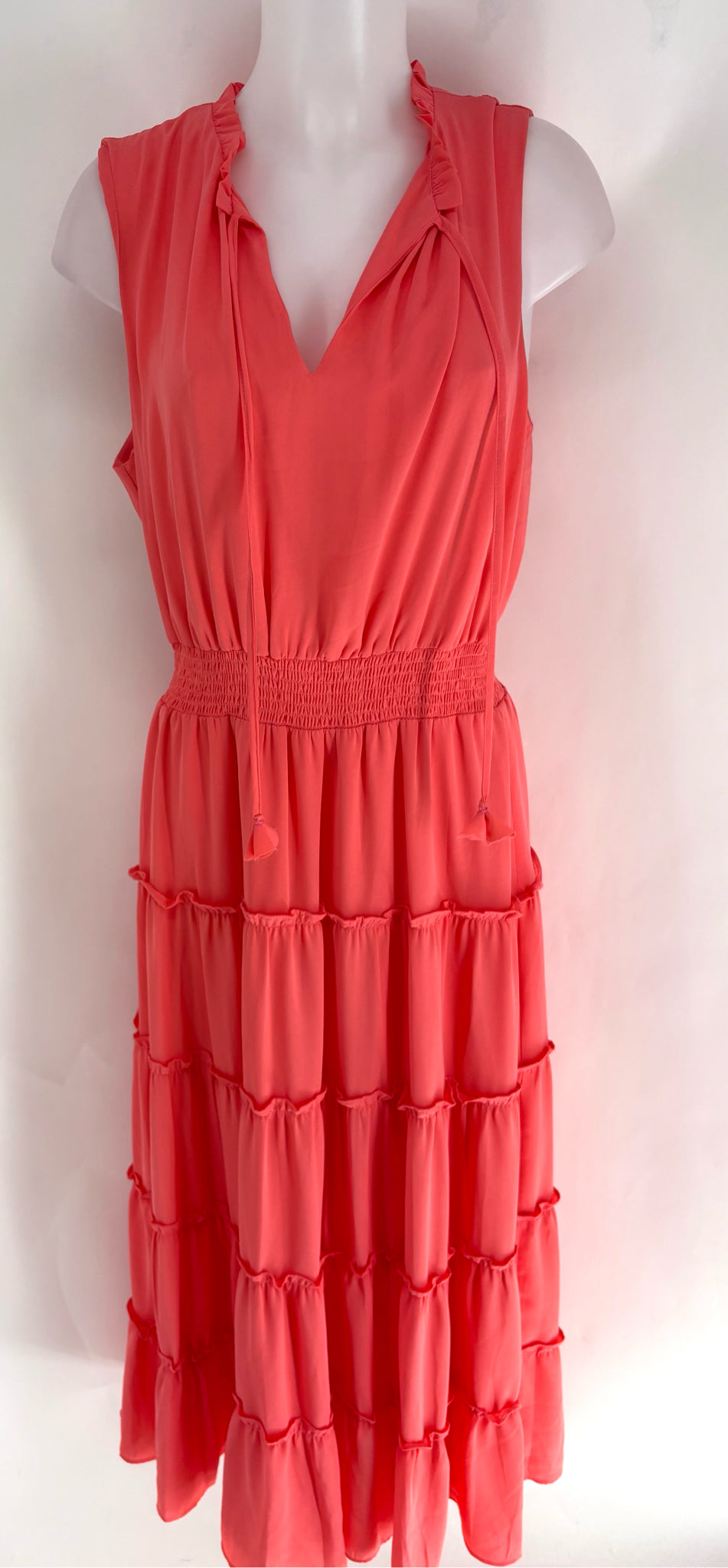 Size L MSK Peach Dress