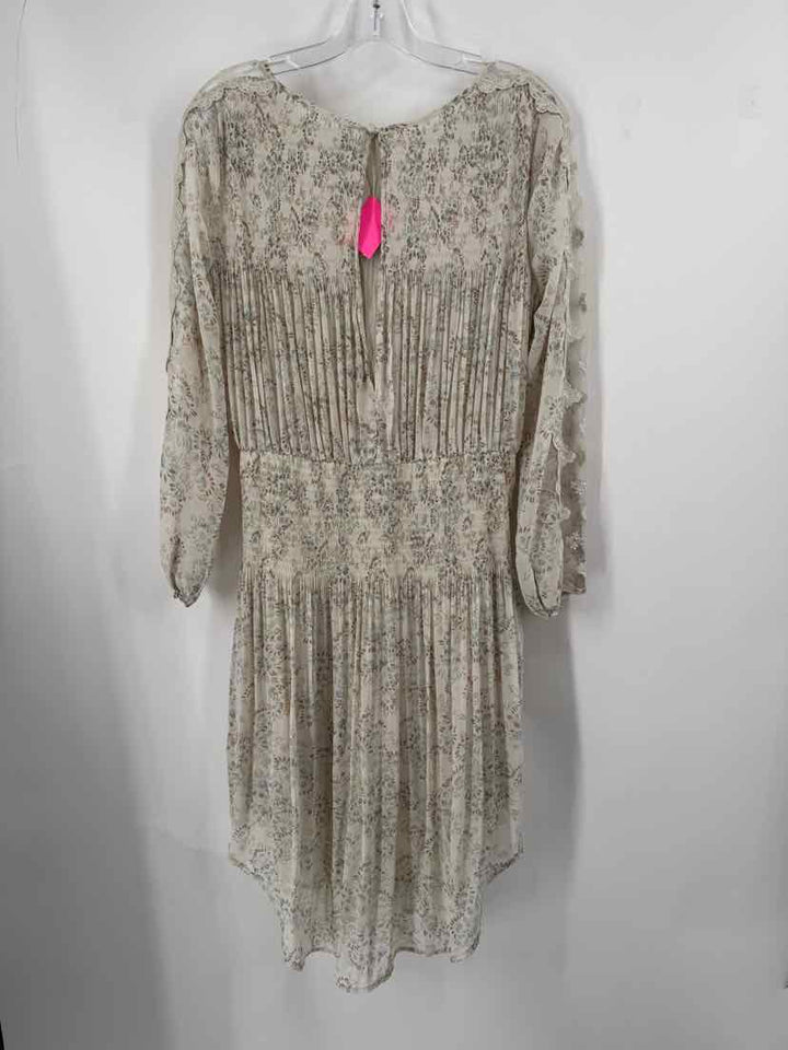 Size M FREE PEOPLE TAN PRINT Dress