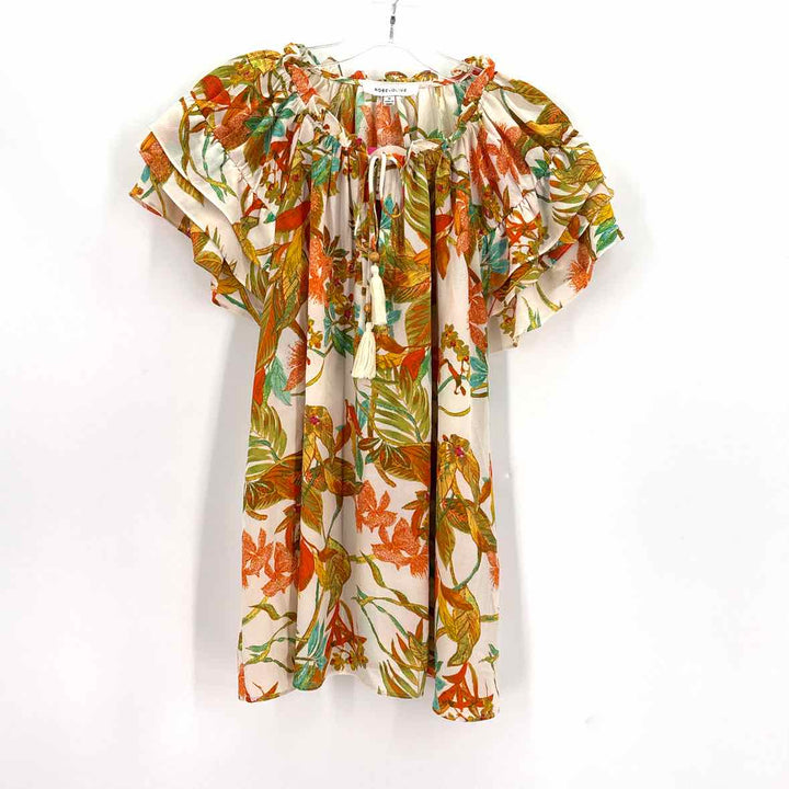 Size 1X ROSE + OLIVE Multi-Color Shirt