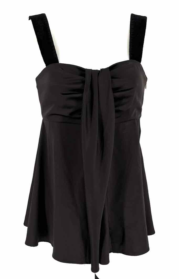 Size 6 VERA WANG Black Velvet Shirt