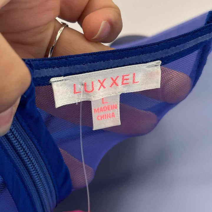 Size L Blue Velour PROM
