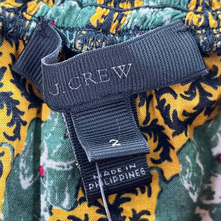Size 2 J Crew Multi-Color Shirt