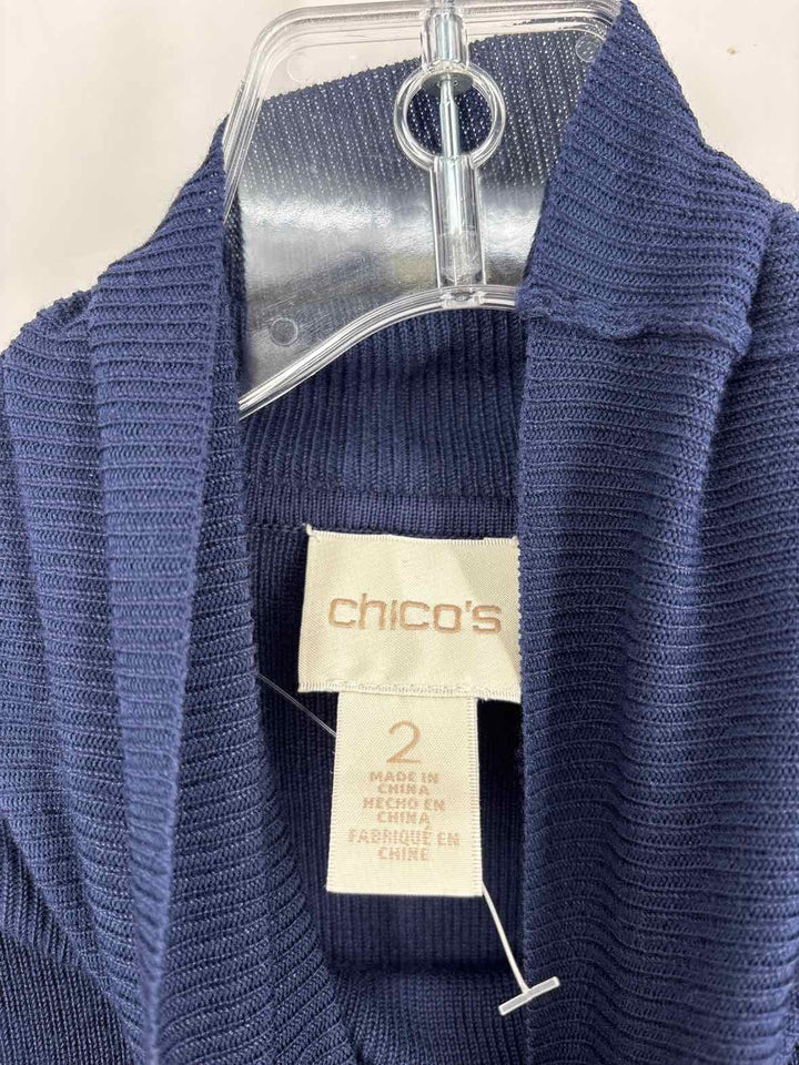 Size L Chico's Navy Shirt