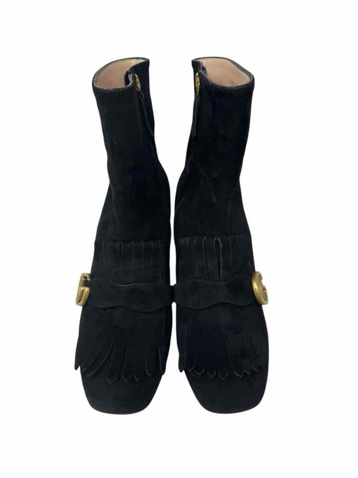 Shoe Size 39.5 Gucci Black Suede Luxury - Boots
