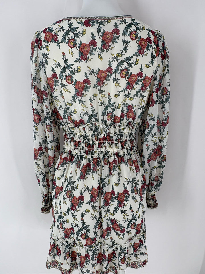 Size M MAX STUDIO White Print Dress
