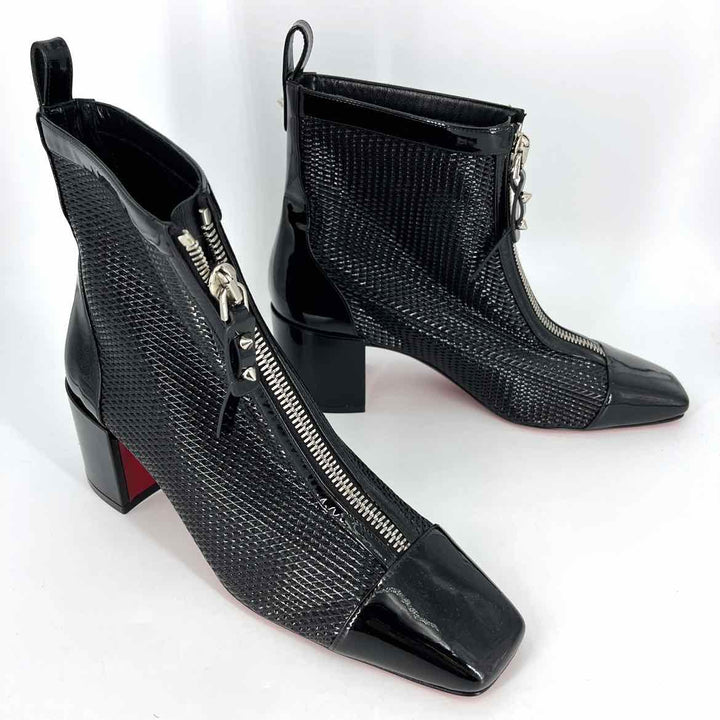 Shoe Size 41 CHRISTIAN LOUBOUTIN Black PATENT Luxury - Boots