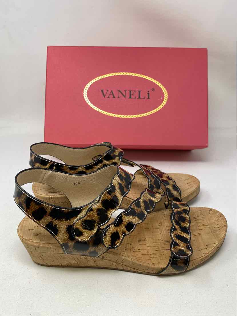 Shoe Size 10 VAN ELI Brown Sandals