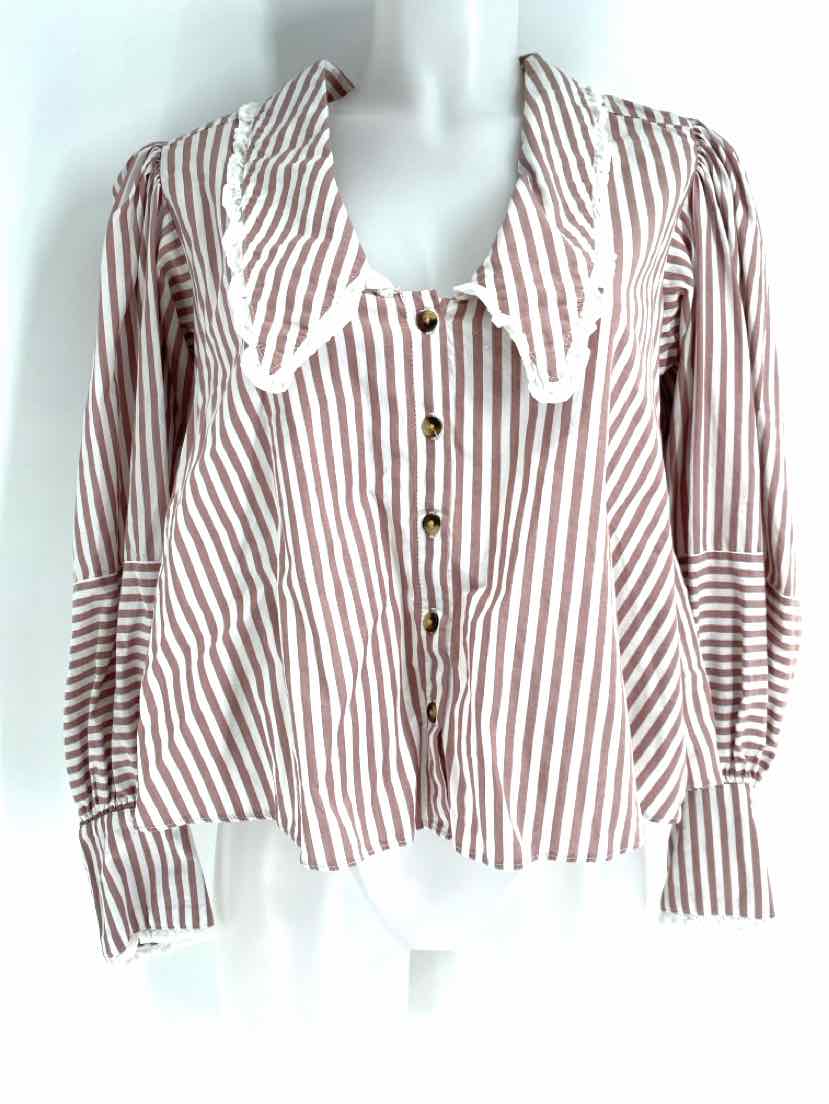 Size S FREE PEOPLE Brown Shirt