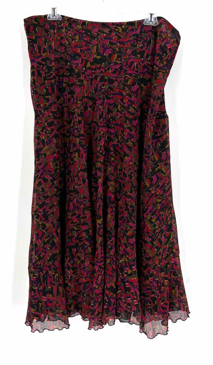 Size 14 Ruby Rd Burgundy Skirt