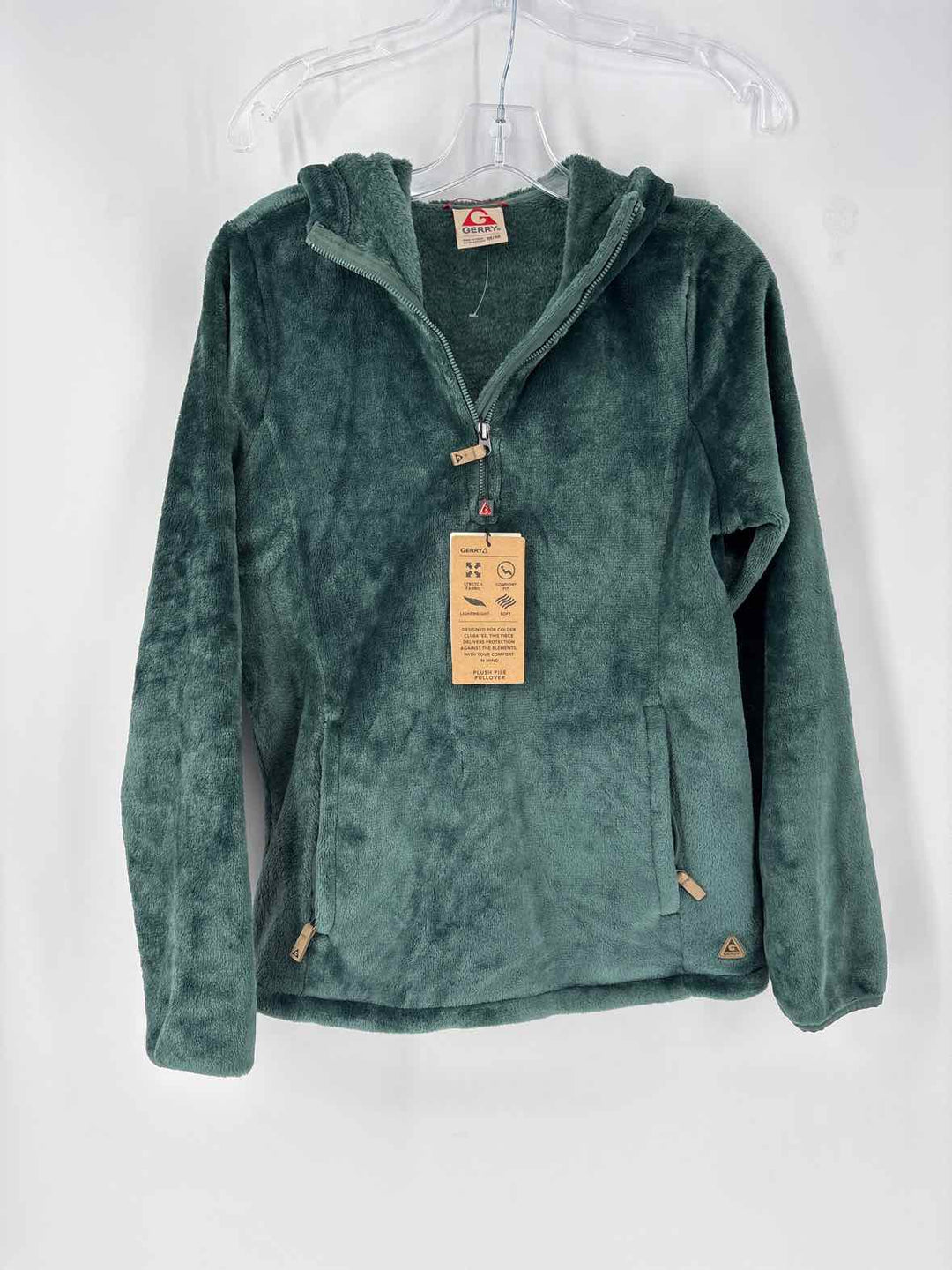 Size M Green Velour Sweater
