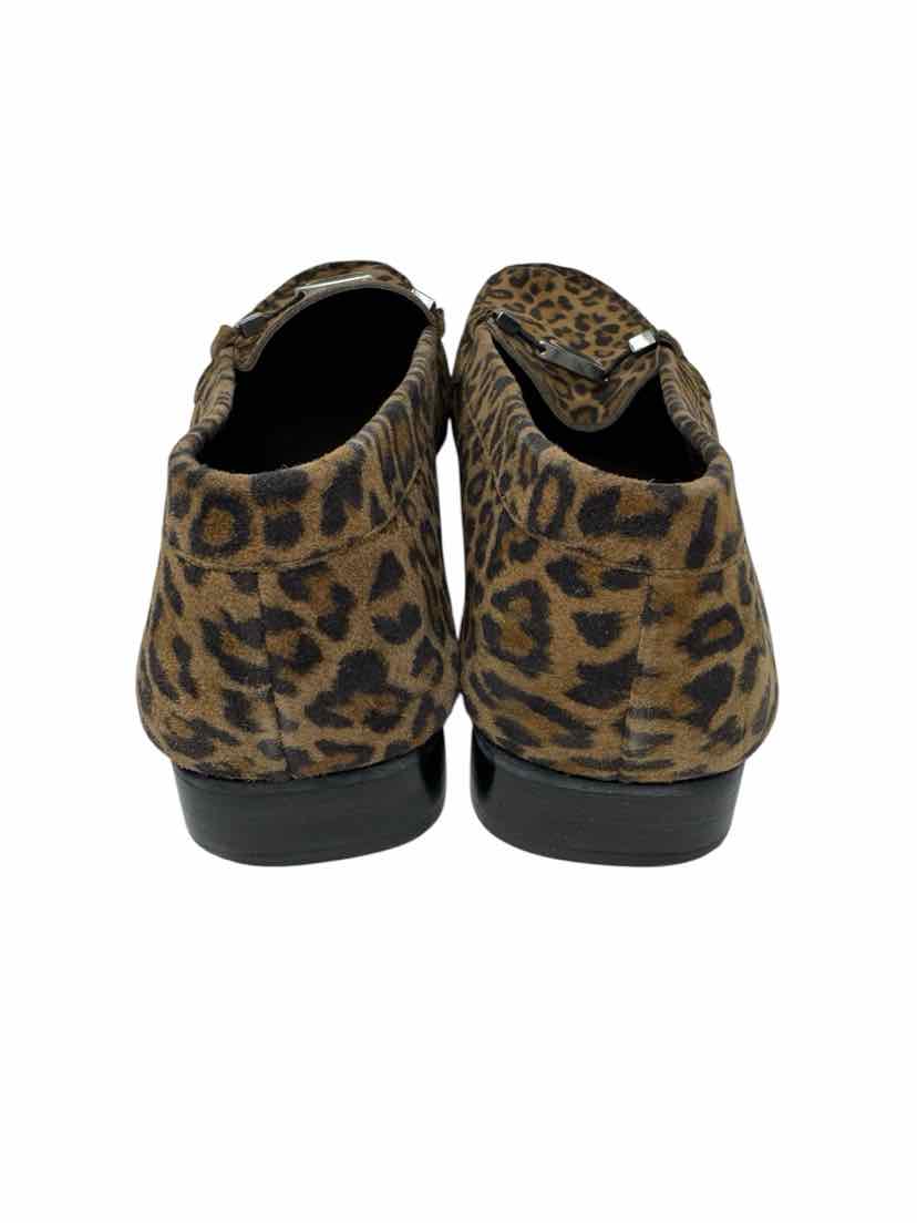 Shoe Size 10 Stuart Weitzman Brown Print Flats