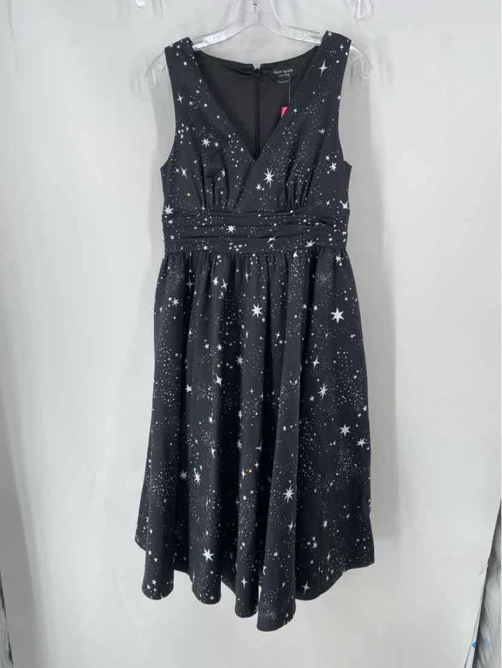 Size 8 Kate Spade Black Print Dress