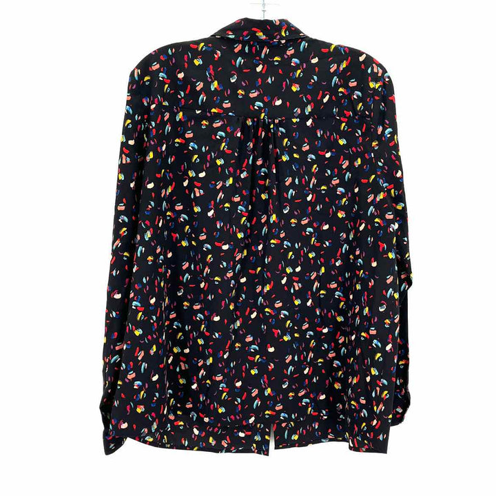 Size L CABI Black Print Shirt