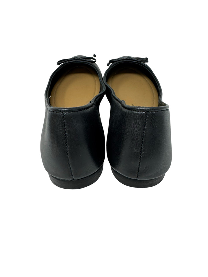Shoe Size 10 Black Leather Flats