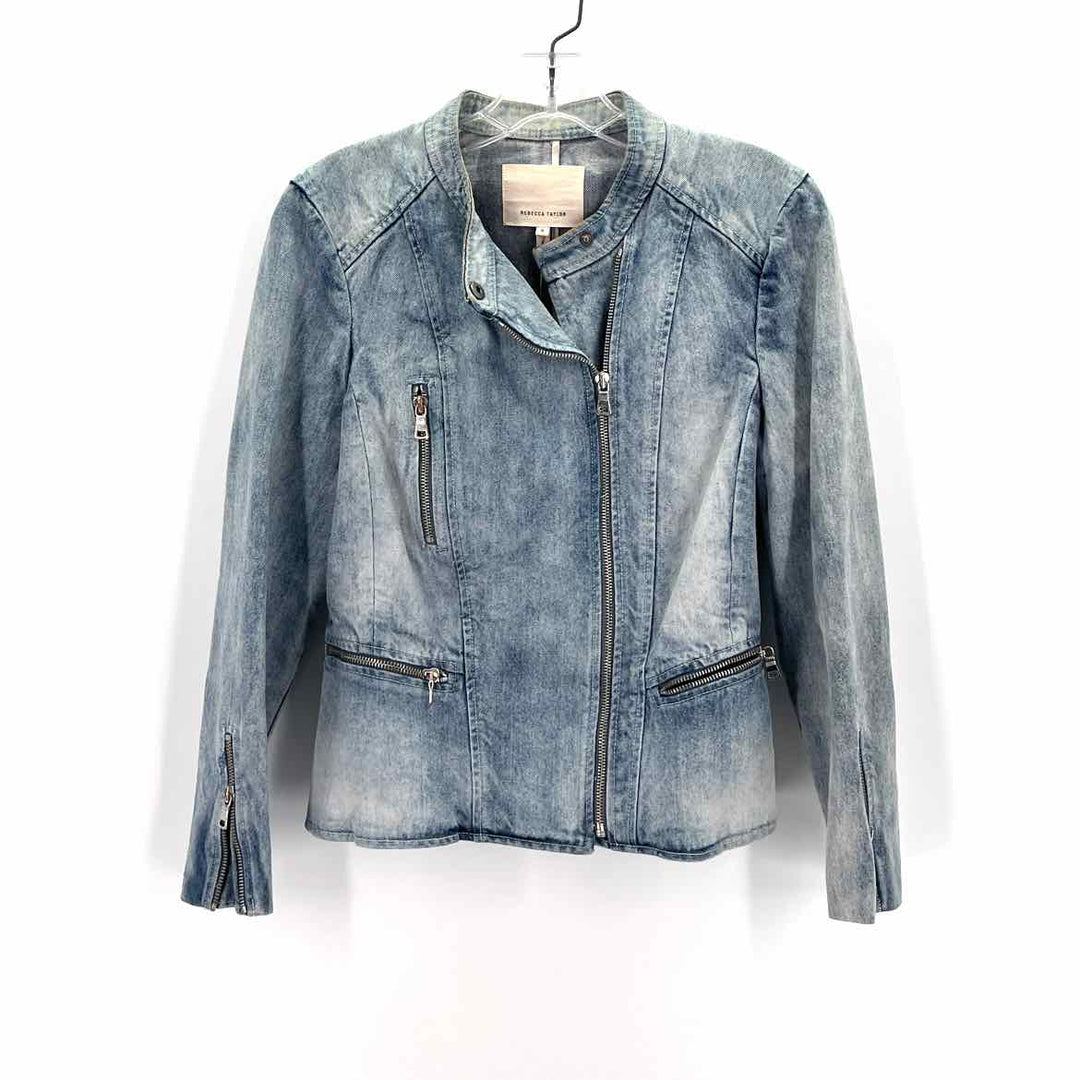 Size 8 REBECCA TAYLOR Light Blue Denim Jacket