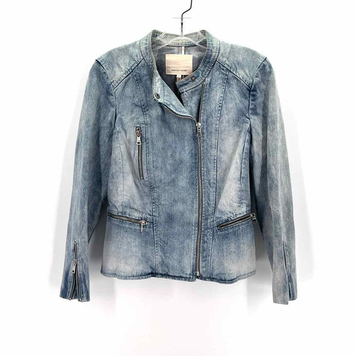 Size 8 REBECCA TAYLOR Light Blue Denim Jacket