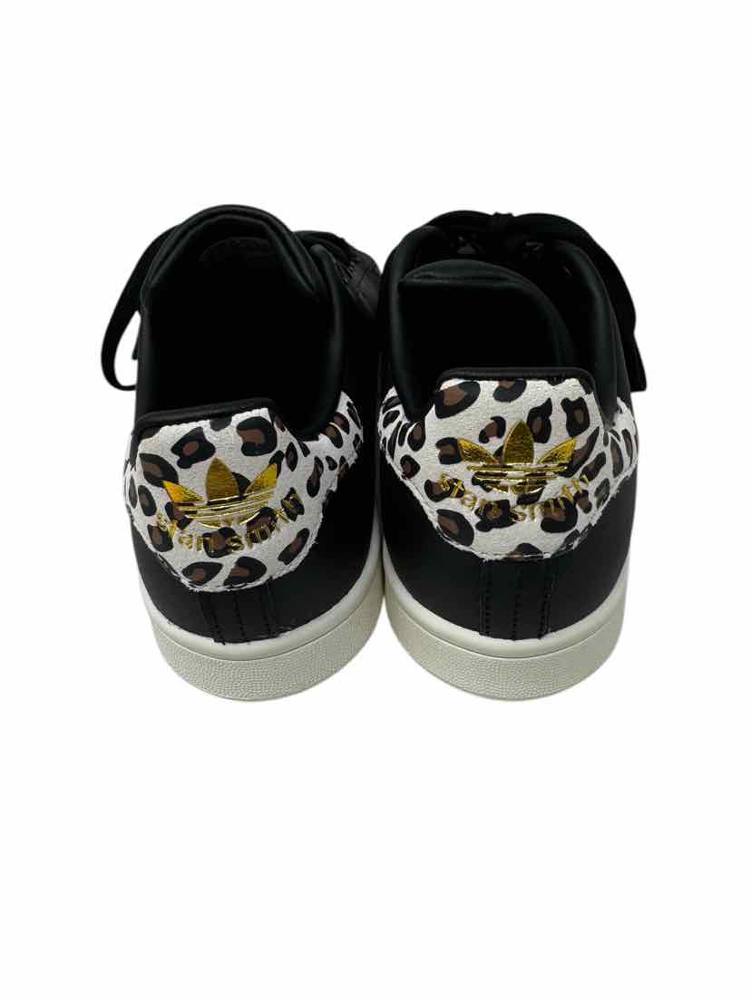Shoe Size 8 Adidas Black Leather Sneakers