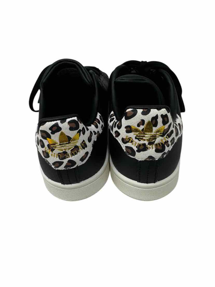 Shoe Size 8 Adidas Black Leather Sneakers