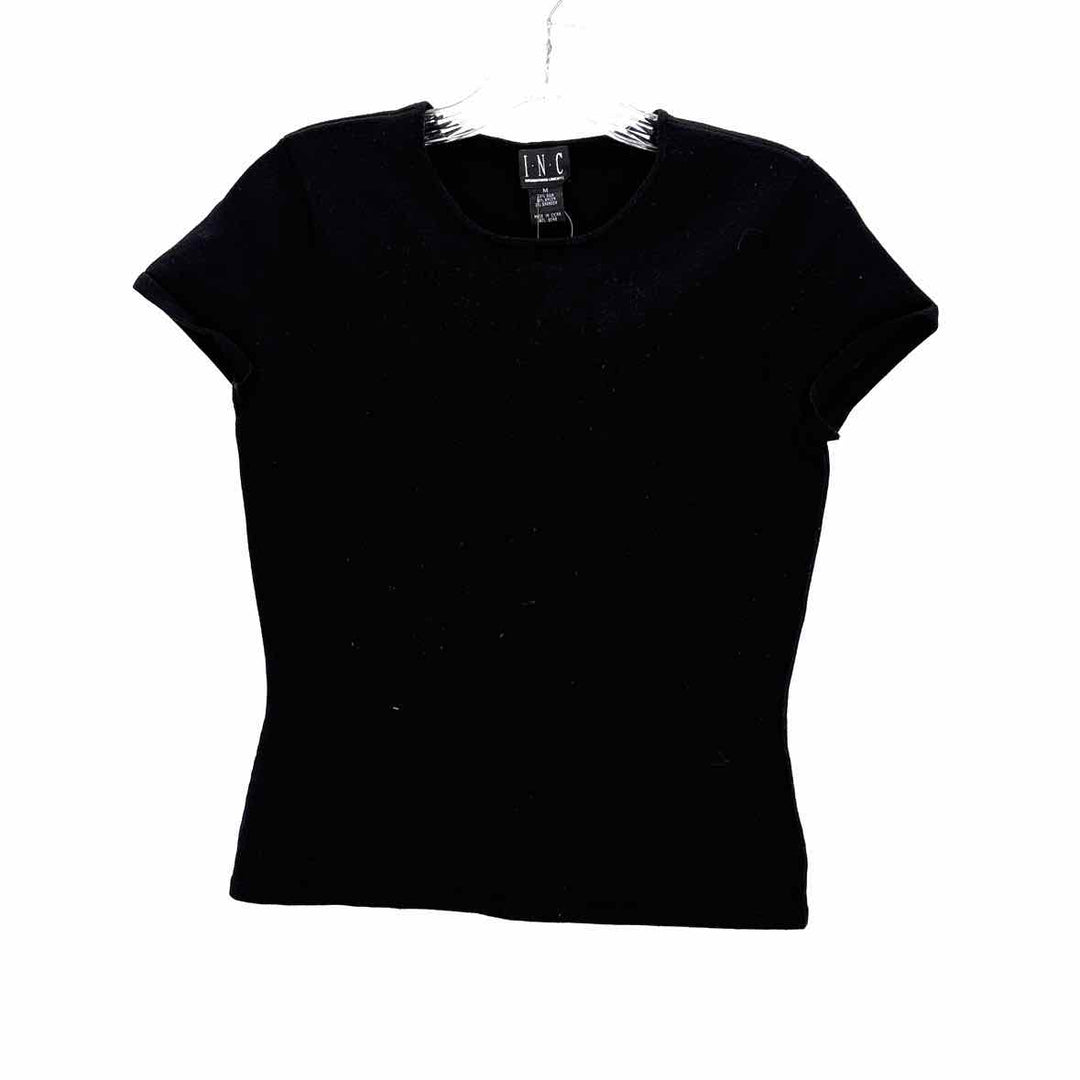 Size M INC Black Knit Shirt