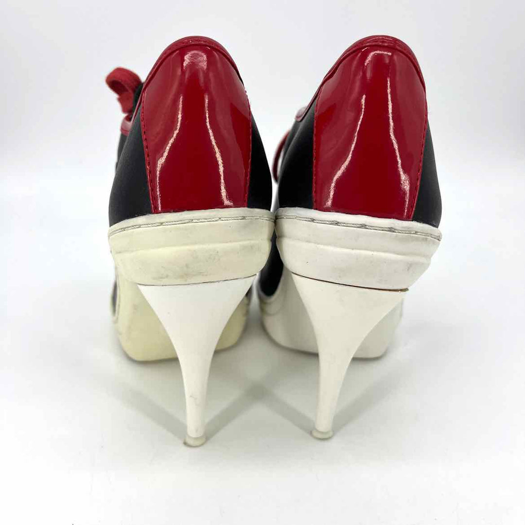 Shoe Size 7.5 Multi-Color Leather Heels