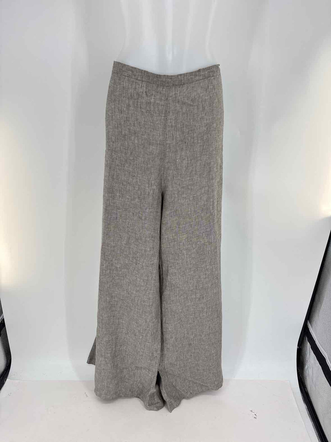 Size 1X BRYAN WALKER Gray Linen Pants
