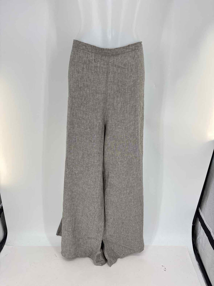 Size 1X BRYAN WALKER Gray Linen Pants