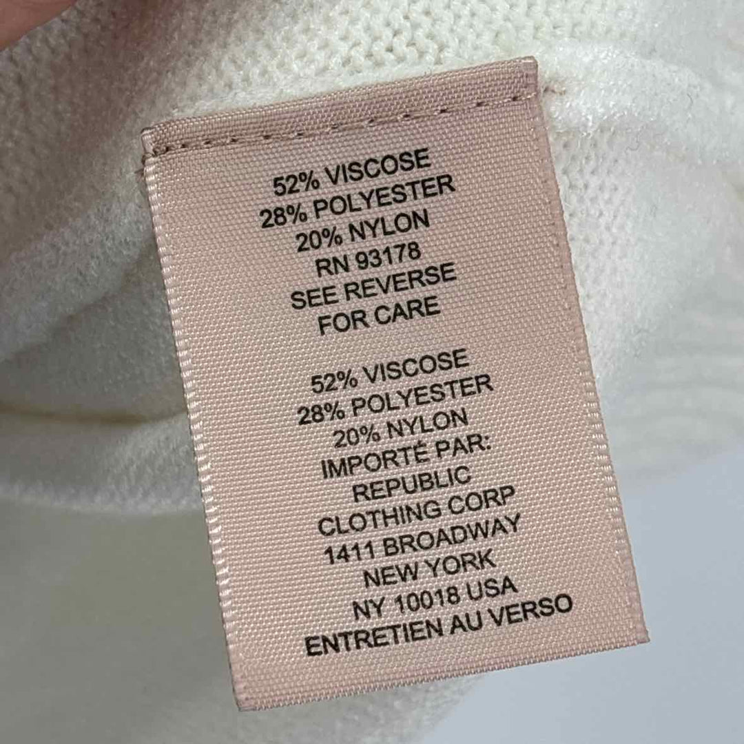 Size L PHILOSPHY Ivory Viscose Knit Sweater