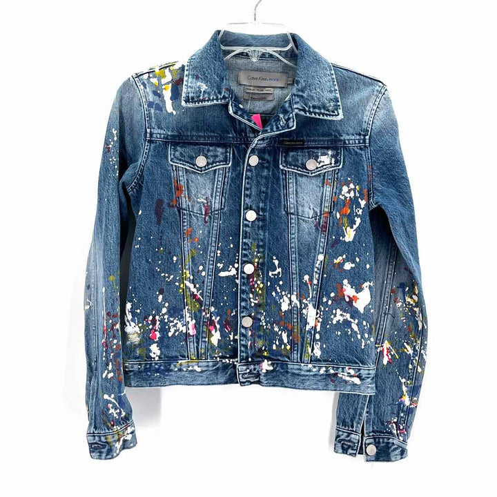 Size XS Calvin Klein Blue Denim Jacket