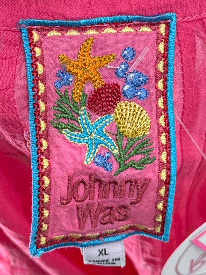 Size XL Johnny Was Pink Shirt