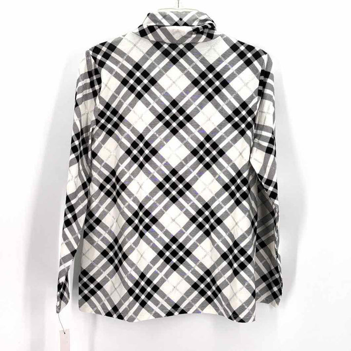 Size L Talbots Black/White Shirt