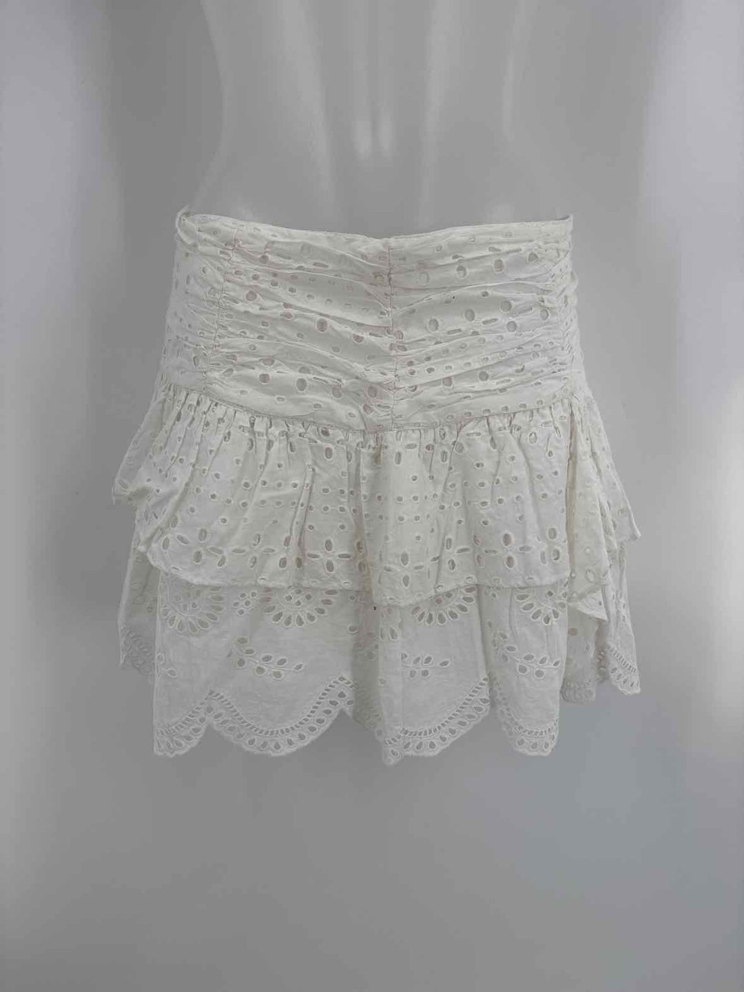 Size 8 LOVE SHACK FANCY White Lace Skirt
