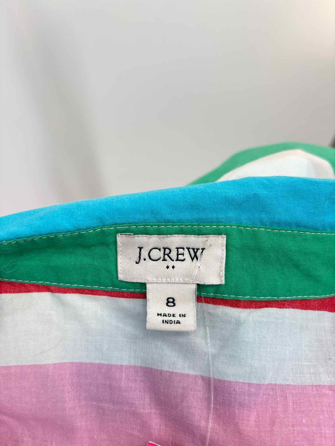 Size 8 J Crew Multi-Color Dress