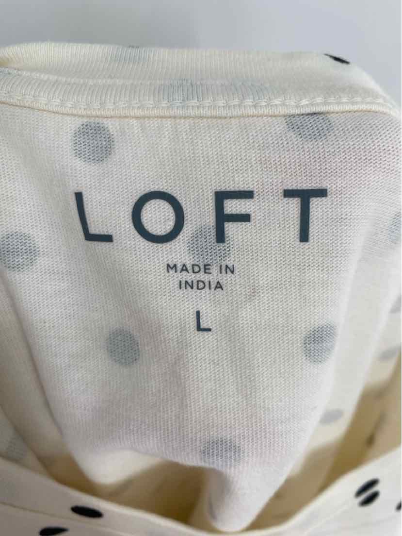 Size L Ann Taylor Ivory Shirt