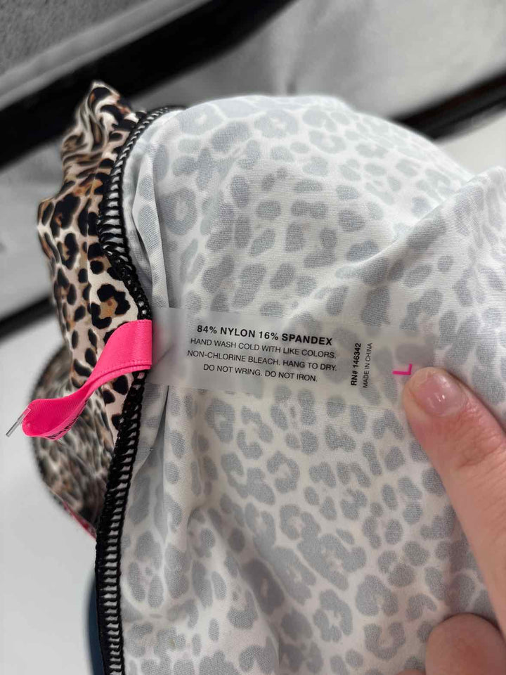 Size L BETSEY JOHNSON Brown Print Jacket