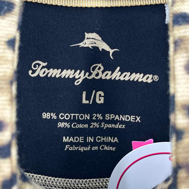 Size L TOMMY BAHAMA Brown Print Sweater