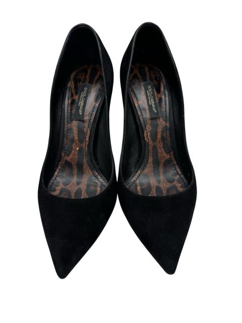 Shoe Size 37 Dolce & Gabbana Black Suede Luxury - Pumps