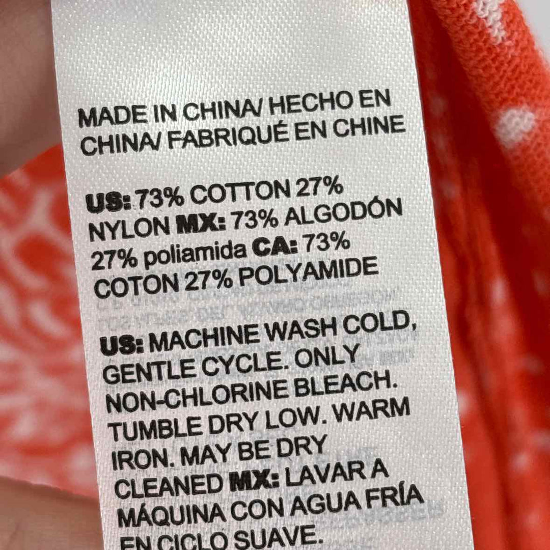 Size M Chico's Orange Knit Cardigan