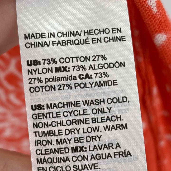 Size M Chico's Orange Knit Cardigan