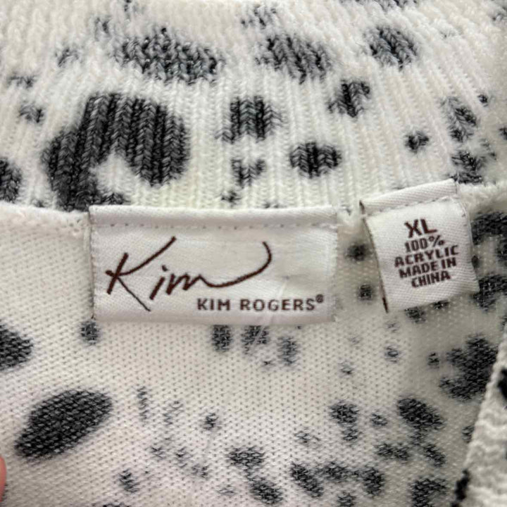 Size XL KIM ROGERS Multi-Color Knit Sweater