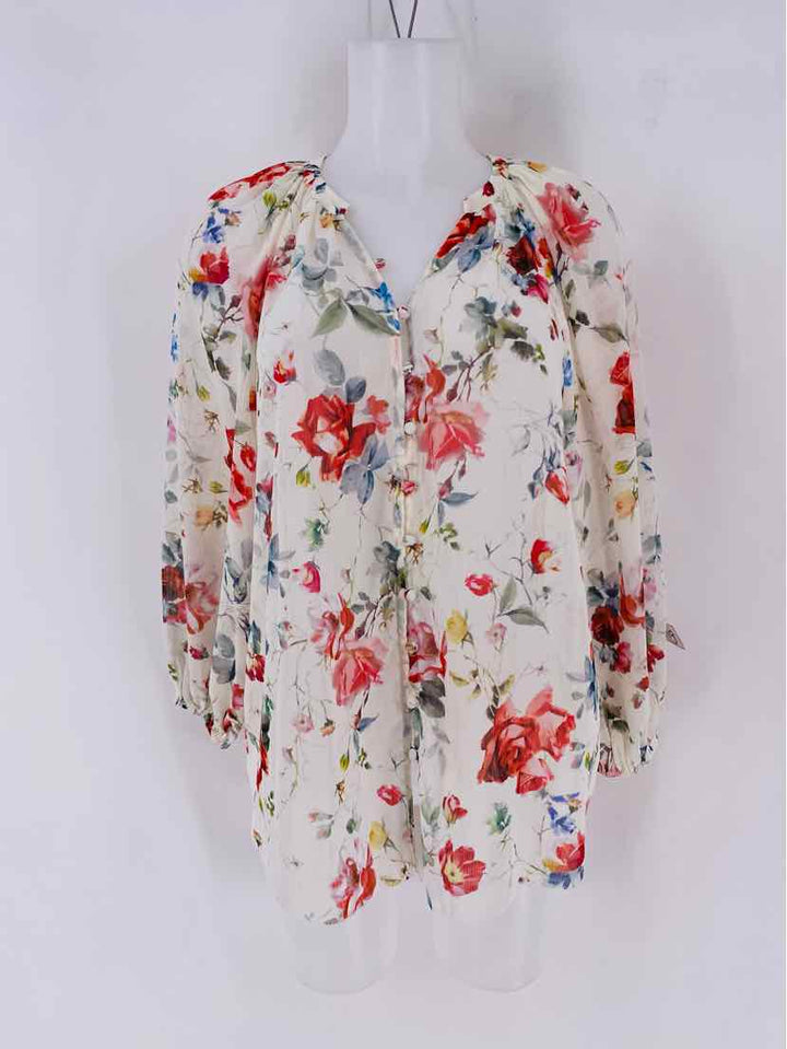 Size M L'AGENCE Ivory Shirt