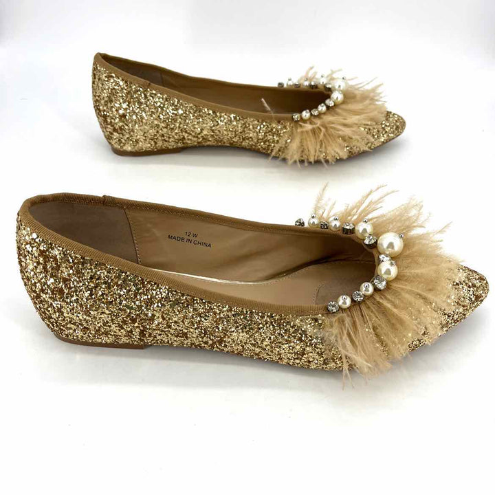 Shoe Size 12 Gold Loafers