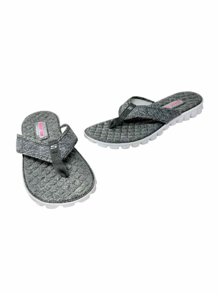 Shoe Size 10 Sketchers Gray Sandals