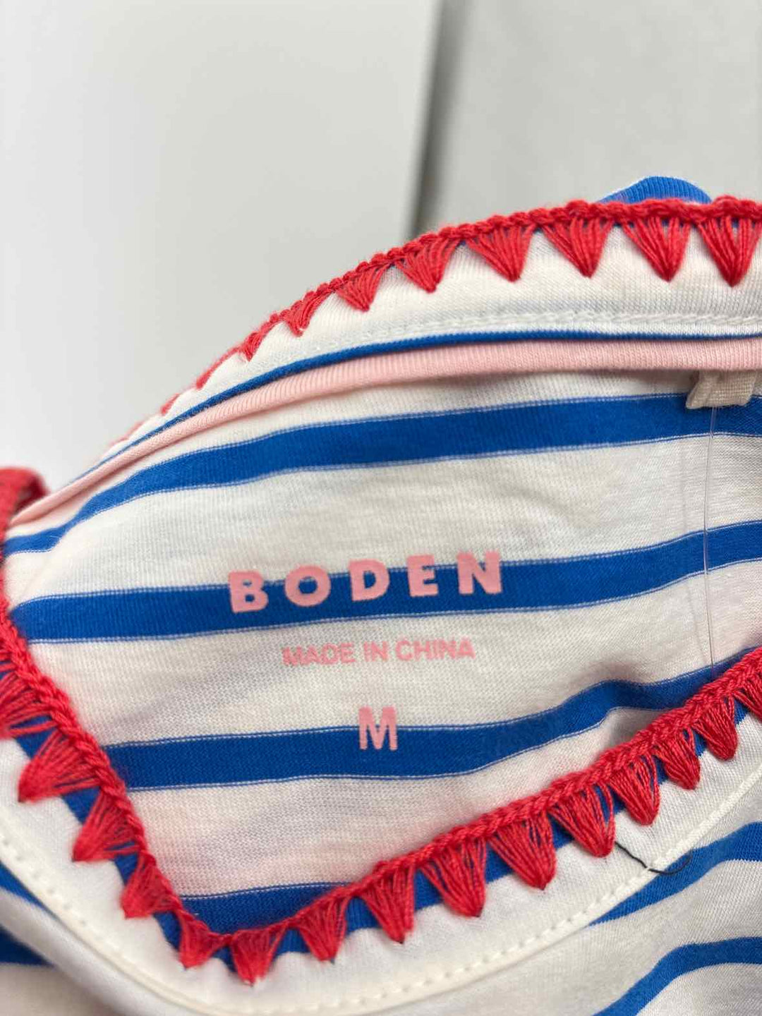 Size M Boden Blue Print Shirt