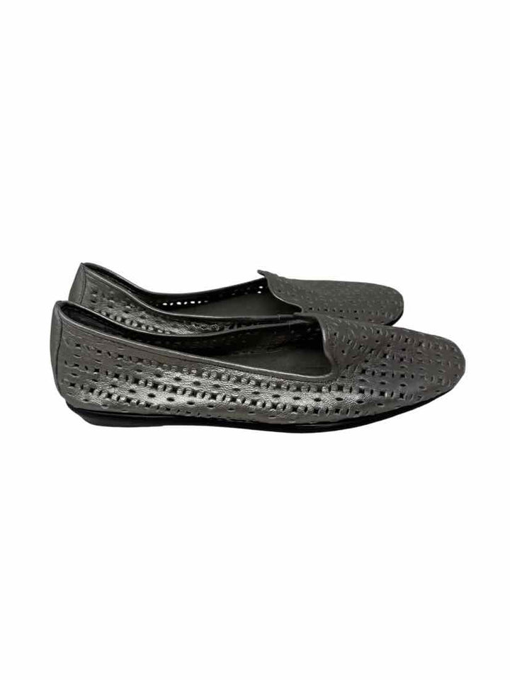 Shoe Size 8 AEROSOLES Silver Leather Flats