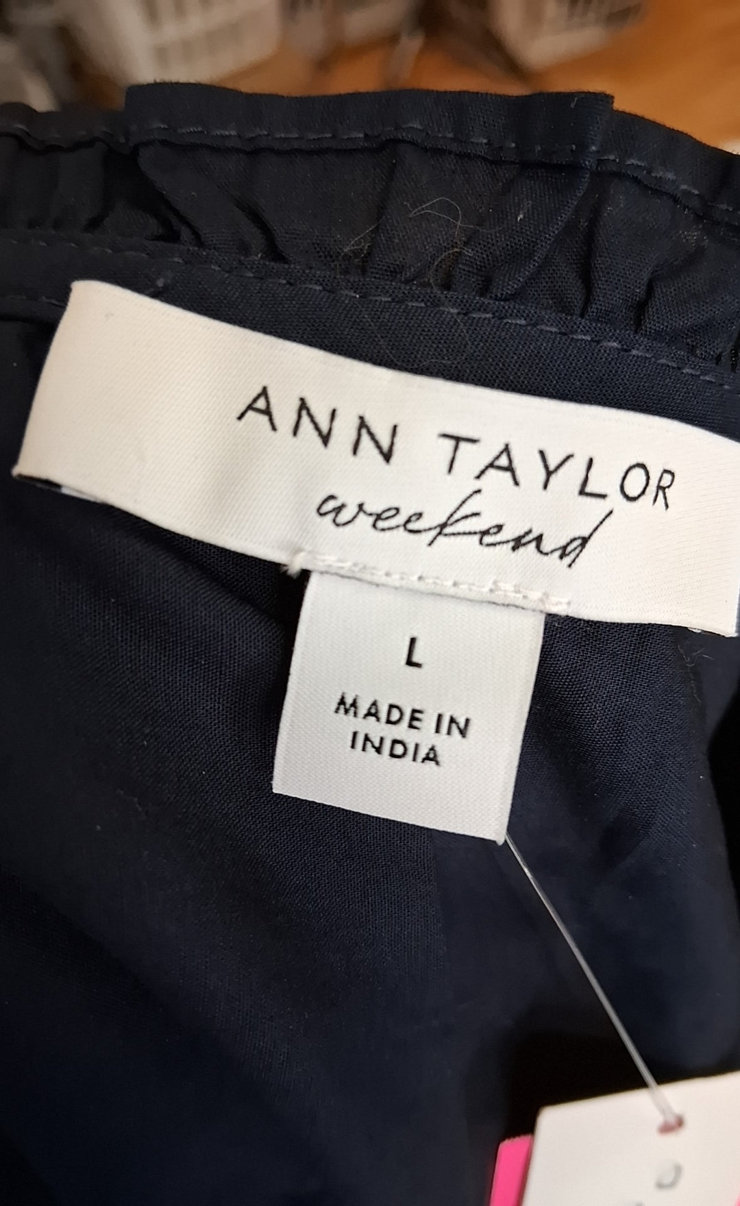 Size L Ann Taylor Navy Dress