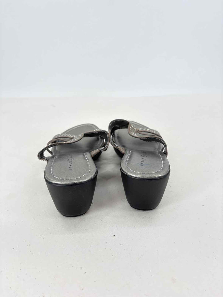Shoe Size 9.5 Karen Scott Silver Sandals