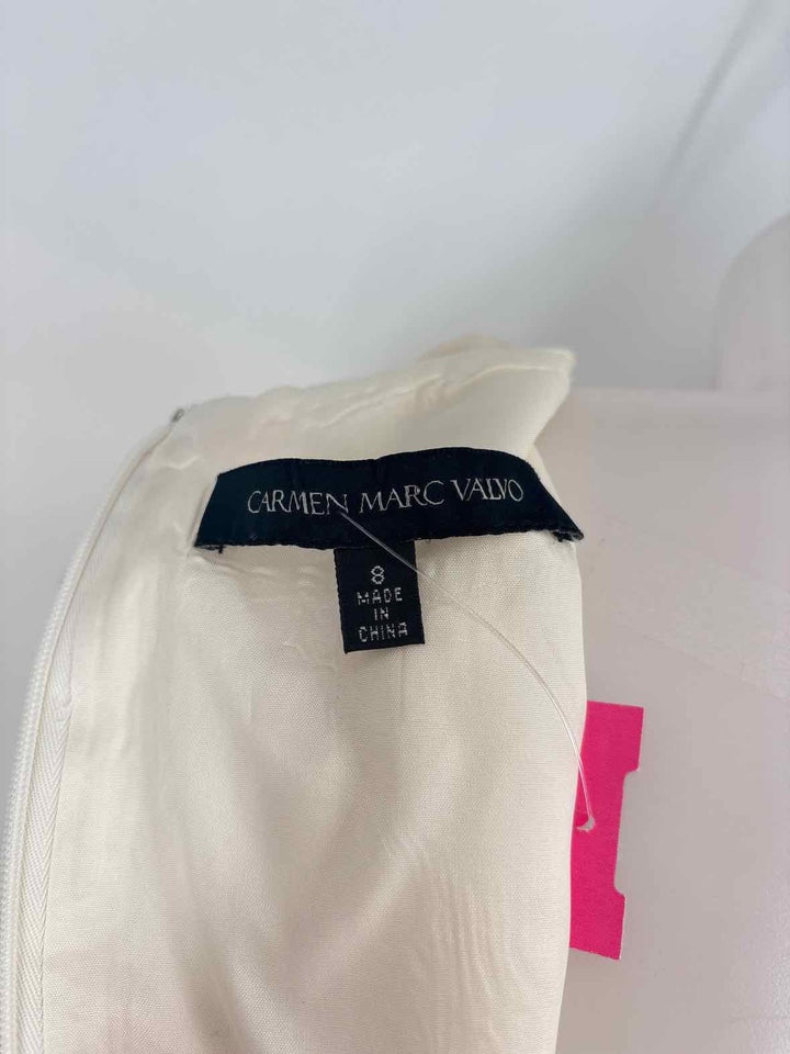 Size 8 CARMEN MARC VALVO Multi-Color Dress