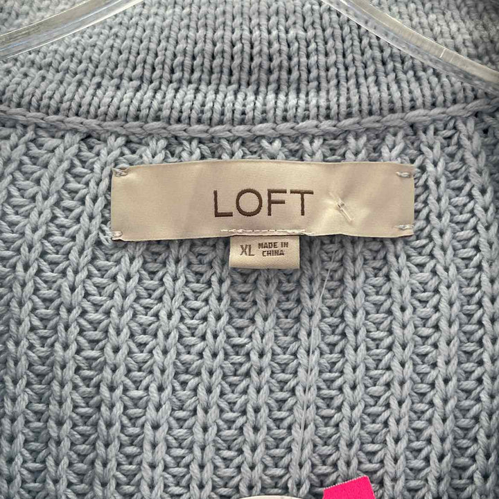 Size XL Ann Taylor Blue Knit Sweater